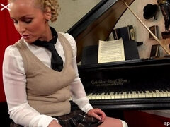 Amateur, Cul, Blonde, Habillées, Domination, Rugueux, Chaussettes, Uniforme