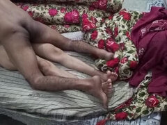 Cheating with my half-brother's wife while he showered – hairy brunette fun