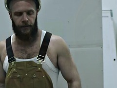 Schwarz, Schwarz, Fetisch, Schwul, Behaart, Interrassisch, Tätowierung, Flotter dreier