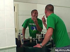 Cuarto de baño, Gorda, Culo grande, Tetas grandes, Enorme, Masturbación, Tetas naturales, Montar