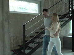 Lieveling, Blond, Sperma in mond, Erotisch, Hd, Natuurlijke tieten, Verassing, Slikken