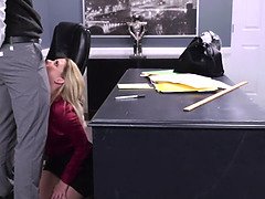 Office milf gets intimate with the fresh dude
