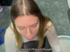 Step Mom Forces Me to Cum and Get Clean!