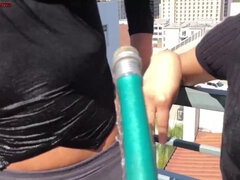 Polla, Pies, Dominacion femenina, Fetiche, Fetiche de pies, Masturbacion con pies, Sexo duro, Al aire libre