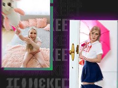 Natural-titted teen switch to a dominant partner for a wild nocondom session