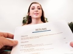 Blasen, Braunhaarige, Aufs gesicht abspritzen, Hd, Natürlichen titten, Büro, Reiten, Eng