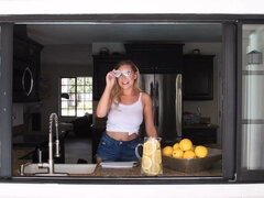 Hot busty babe amazing hot solo video