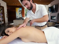 Nina North is fucked by a horny masseur during session