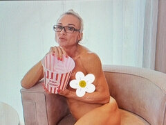 Blondine, Blasen, Schmuddelige sprache, Füsse, Frau, Hausfrau, Massage, Sohn