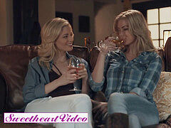 mouth-watering Heart video - blondie lesbians Charlotte Stokely, Serene Siren make