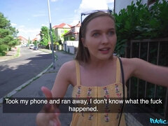 フェラチオ, 茶髪の, 巨乳な, お金, 公共, オマンコ, 剃毛, オッパイの