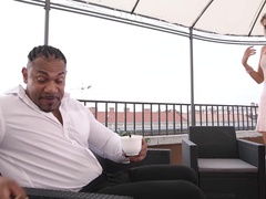 Pijpbeurt, Vingeren, Handbeurt, Interraciaal, Zoenen, Ondergoed, Kantoor, Tieten likken