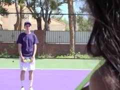 デカパイ, フェラチオ, エロ熟女, チン, 黒人, ゲーム, 異人種間, 三人