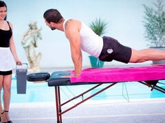 素人, フェラチオ, 茶髪の, バック, ホテル, 異人種間, メイド, マッサージ