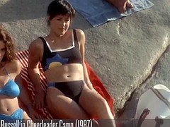 デカパイ, セレブ, 裸, アウトドア, オッパイの, のぞき
