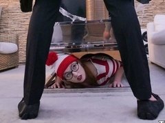 Cul, Sucer une bite, Attrapée, Branlette thaïlandaise, Hard, Chatte, Jarretelles, Adolescente