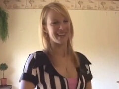 Desperate girl reports to the principal and pees in front of her professor and a stranger
