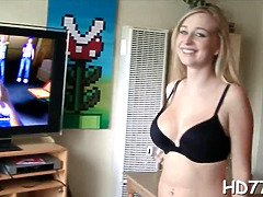Lusty blonda cutie Stacie Jaxxx in pleasurable porno