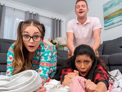 Любители, Большая жопа, Большой член, Минет, Брюнетки, Две девушки, Киски, Молоденькие