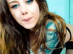 Blue-Eyed Cosplayer Fingered in Sexy Costume - Drown in Her Beauty