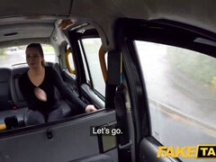 Nikky Dream gets pounded hard in a fake taxi backseat with her big Czech curves