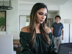 デカ尻, デカチン, フェラチオ, 茶髪の, ラティーナ, 自然山雀, 三人, オッパイの