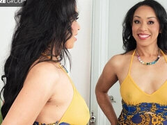 素人, デカ尻, 茶髪の, 指いじり, オナニー, 淫乱熟女, オマンコ, 一人