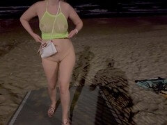 Playa, Compilación, Polla, Despelote, Casero, Al aire libre, Público, Coño