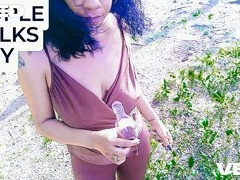 Playa, Verga grande, Negro, Mamada, Cornudo, Ébano, Desnudo, Público
