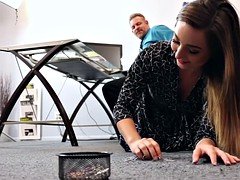 Bambi Brooks rides her dads matured cock on top