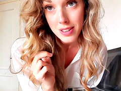 Blond, Gebondenheid, Vies, Vies praten, Dominante vrouw, Fetisj, Geld, Secretaresse