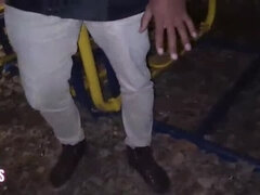 Urban Blowjob: Nicoly Mattos Sucks Motoboys IFOOD - Taking Lots of Cum in Public - Casal Da Praia Ofc