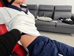 Enthousiasteling, Bondage discipline sadomasochisme, Gebondenheid, Chinees, Fetisj, Sportzaal, Hd, Tiener