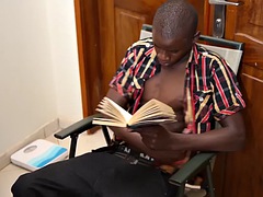 Africano, Verga grande, Negro, Corridas, Ébano, Gay, Masturbación, Solo