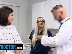 Большой член, Семяизвержение, Медосмотр, Толстые, Огромные размеры, Лизание, В офисе, Сиськи