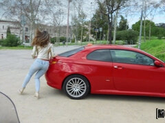 Cul, Gros seins, Queue, Poilue, De plein air, Pov, Chatte, Fessée