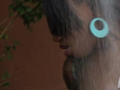 Amateur, Culo, Tetas grandes, Ébano, Tetas naturales, Ducha, Solo, Tetas