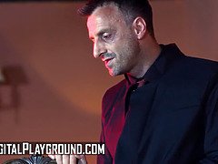 Анальный секс, Минет, Сперма во рту, Семяизвержение, Член, Хд, Два парня и девушка, Натуральные сиськи