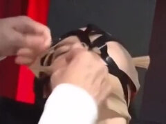 Aziatisch, Bondage discipline sadomasochisme, Gebondenheid, Bruinharig, Japaans, Panty, Kousen, Tieten likken