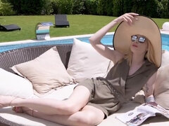 美女, イく瞬間, ハードコア, Hd, オーガズム, プール, オマンコ, ティーン