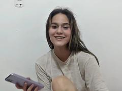 Novinha caseira: Licking, Amateur  Brunette Porn