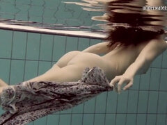 18, Czech, Hd, Pool, Shaved, Solo, Tits, Underwater
