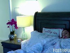 Chambre à dormir, Attrapée, Papa, Hd, Petite femme, Maigrichonne, Adolescente, Nénés