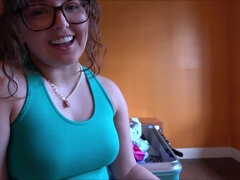 18, 素人, デカパイ, フェラチオ, 兄弟, イく瞬間, 顔射, ティーン