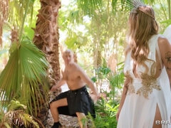 Catching Angel's Ass: Zac Wild Ass Fucking Busty Bride Angel Youngs in Outdoor Anal