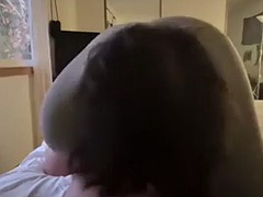 デカパイ, ぽちゃ, カップル, 中出し, 面白, 淫乱熟女, 馬乗り, ショートヘア