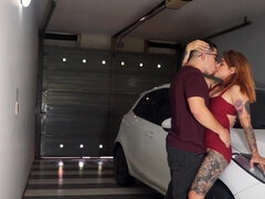 Lavishly tattooed latina Amelia Red gets fucked hard after giving head