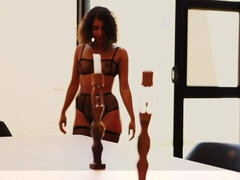 Schwarz, Süss, Schwarz, Lingerie, Rasiert, Jungendliche (18+), Titten, Nass