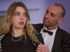 Grote kont, Grote mammen, Pijpbeurt, Hondjeshouding, Harig, Mager, Tiener, Trio