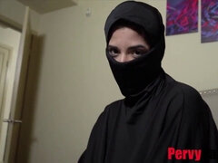 Stepdaughter Gabriela Lopez gets drilled by her daddy in hijab
